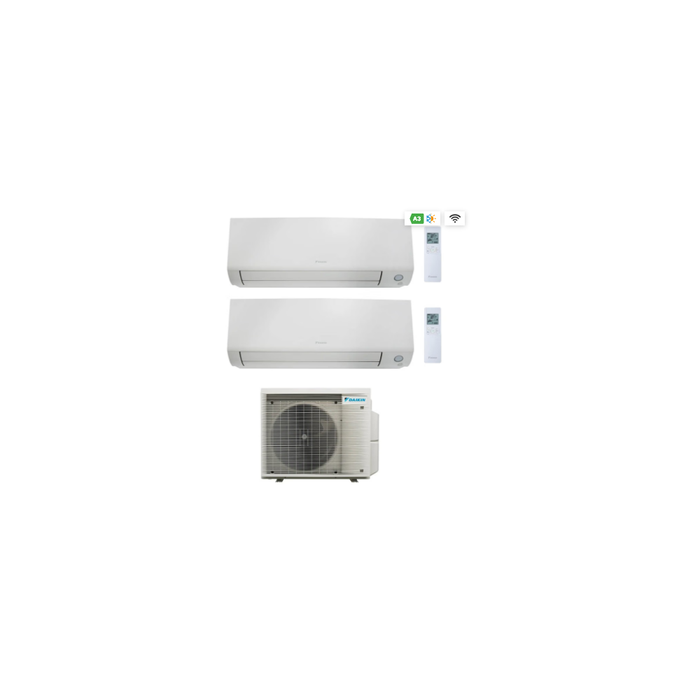 CONDIZIONATORE DAIKIN DUAL SPLIT PERFERA ALL SEASONS 9000+9000 BTU WIFI INVERTER 2MXM40A A+++