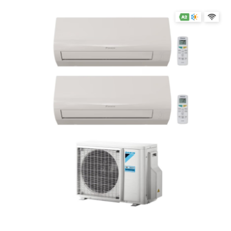 CONDIZIONATORE DAIKIN DUAL SPLIT SENSIRA 9000+9000 BTU WI-FI INTEGRATO INVERTER 2MXF50A A++