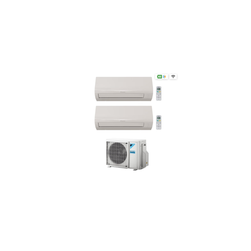 CONDIZIONATORE DAIKIN DUAL SPLIT SENSIRA 9000+9000 BTU WI-FI INTEGRATO INVERTER 2MXF50A A++